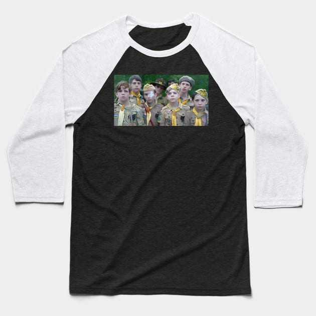 Khaki Scouts Troop 55 Baseball T-Shirt by DesignDLW